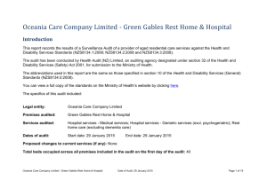 Green Gables Rest Home & Hospital - Jan 2015