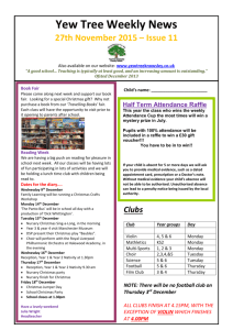 27th November 2015 issue 11 - Yew Tree Community Primary School