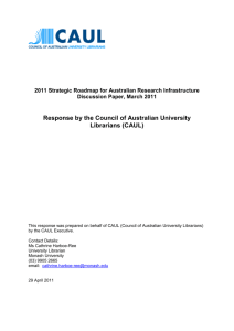 2011 Strategic Roadmap for Australian Research