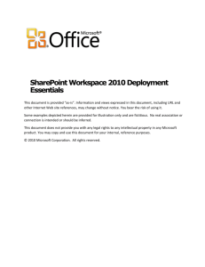 SharePoint Workspace Governance