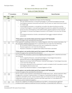 Initial LOC for Innovations Checklist -FINAL