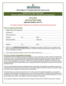 Application Form - Government of New Brunswick