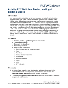 Activity 6.2.2 Switches, Diodes, and Light Emitting Diodes Introduction