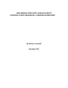 HISTORY: - National Correctional Industries Association