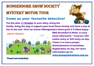 bungendore show society mystery motor tour
