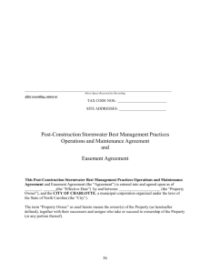 PCO Operations & Maintenance Agreement