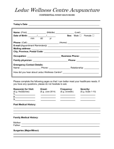 acupuncture intake form
