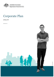 DSS Corporate Plan 2015-16 - Department of Social Services