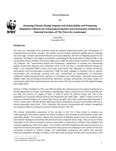 Assessing Climate Change Impacts and Vulnerability and Proposing