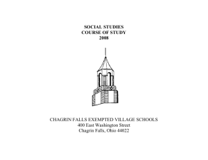 Social Studies - Chagrin Falls Exempted Village Schools