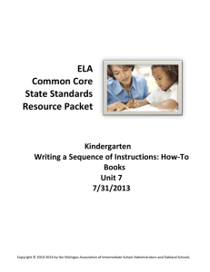 Writing A Sequence of Instructions