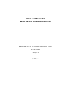 Air Dispersion Modeling Report