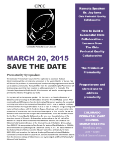 Prematurity Symposium