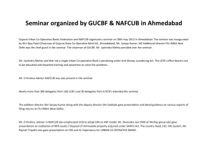 Seminar organized by GUCBF & NAFCUB in Ahmedabad