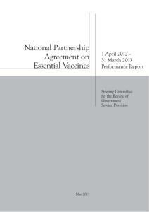 National Partnership Agreement on Essential Vaccines