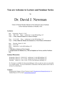 A brief introduction of David J. Newman