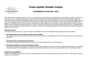 Accessibility Plan 2015 Stoke Gabriel