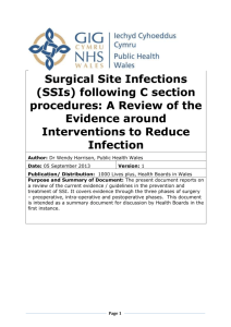 Surgical Site Infections (SSIs) following C section procedures