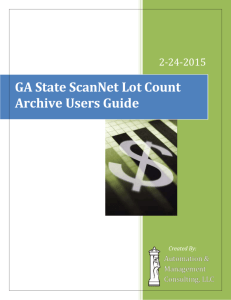 GA State ScanNet Lot Count Archive - Amc