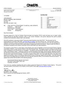 C. Emissions Unit Terms and Conditions