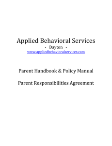Parent Handbook 2014 Dayton