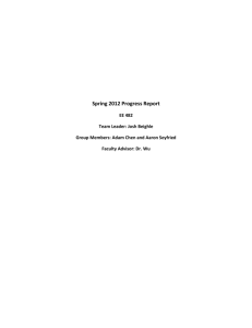 Second Progress Report - Wright State University