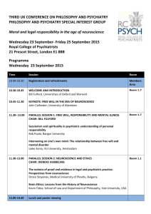 View the conference programme - Royal College of Psychiatrists