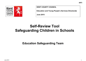 A Self Review Tool for Safeguarding and Child Protection in Schools