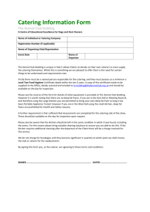 Catering Information Form