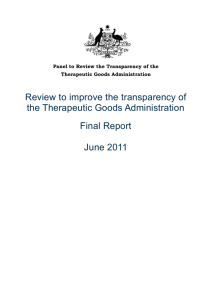 APPENDIX 5 - Public submissions to the TGA Transparency Review