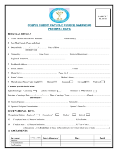 Membership - Corpus Christi Catholic Church