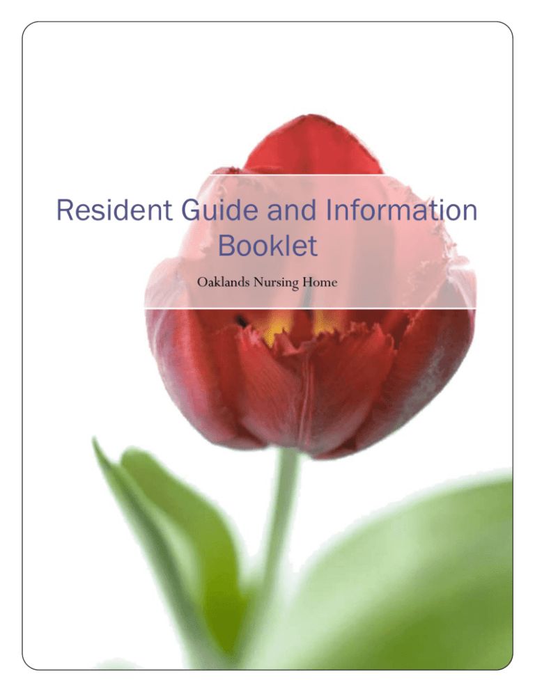 Resident Guide And Information Booklet