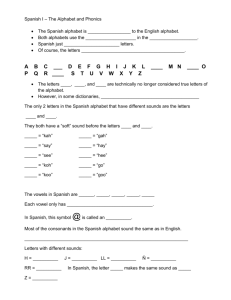 Student Guided Notes - Alphabet and Phonics - August 25