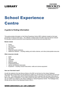 School Experience Centre