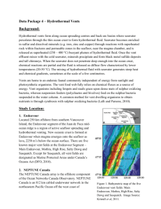 Data Package 4 - Hydrothermal Vents