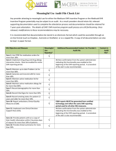 MCEITA Audit Checklist Oct 2012