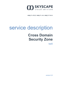 Cross Domain Secure Zone - Skyscape Cloud Services