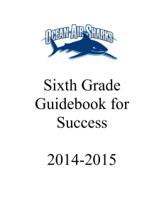 Sixth Grade Guidebook for Success