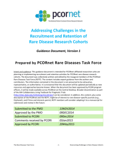 Rare Diseases Task Force Guidance Document