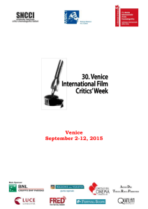 30. Venice International Film Critics` Week September 2