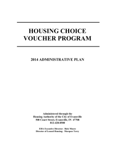 housing choice voucher administrative plan
