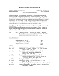 Economics 261 - Carleton College