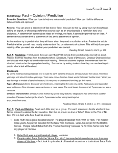 Types of Dinosaurs Dinosaur Characteristics