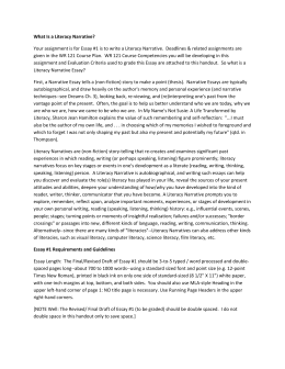 Kimberly Pierce What Is A Literacy Narrative Your Assignment Is For Essay Is To Term Papers And Essays also Graduating High School Essay Content Writing Services