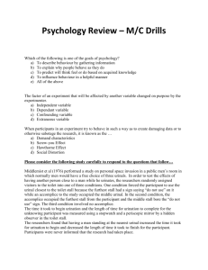 Psych IB exam 2014 review0