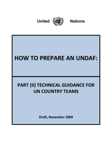 Item 3b i) - How to Prepare an UNDAF Part (II)