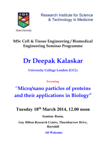18 March 2014 - Dr Deepak Kalaskar