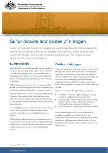 Sulfur dioxide and oxides of nitrogen