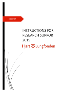 research support from the swedish heart-lung foundation