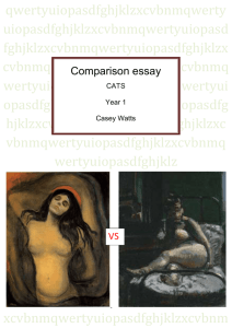Comparison essay- CATS